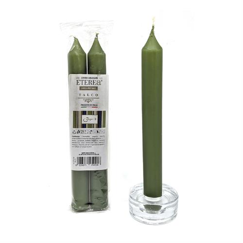 CONF 2 CANDELE CONICHE PROFUMATE ETEREA 2X18 TALCO